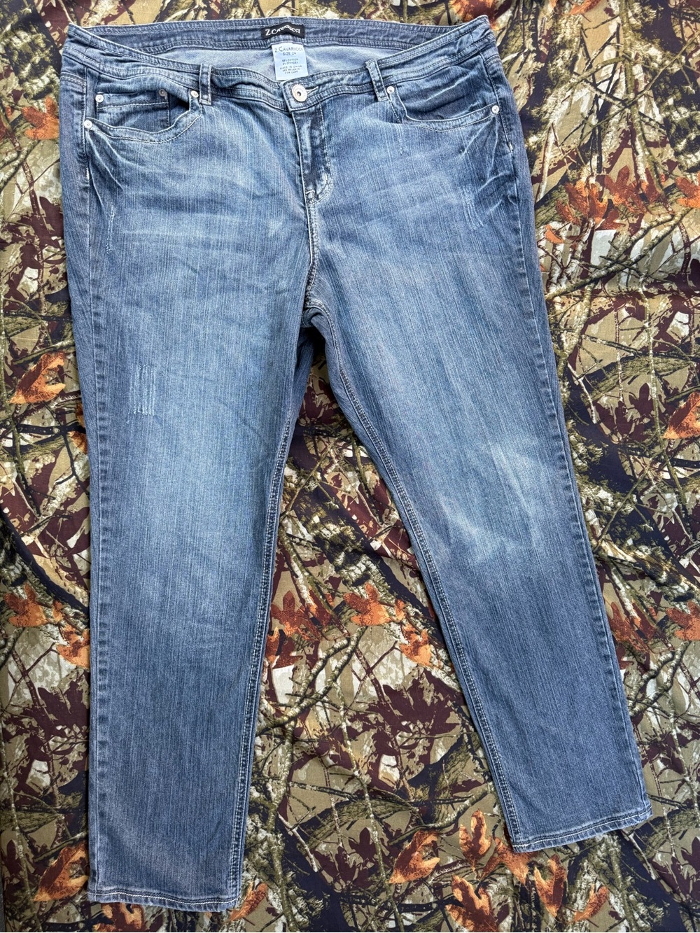 Z. Cavaricci Y2K Stretch Denim Medium Wash Flap Pocket Jeans Women's Size 24⁠